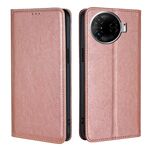 Per Tecno Camon 30 Pro 5G Gloss Oil Solid Color Magnetic Leather Phone Case (Oro Rosa)