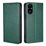 Per Honor 200 Pro 5G Custodia per telefono magnetica in pelle tinta unita Gloss Oil (verde)
