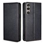 Per Sony Xperia 1 VI Gloss Oil Solid Color Magnetic Leather Phone Case (Nero)