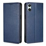 Per Sony Xperia 10 VI Gloss Oil Solid Color Magnetic Leather Phone Case (Blu)