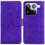 Per Xiaomi 15 Pro Custodia in pelle Flip Skin Feel Pure Color (viola)
