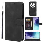 Per Redmi 14C 4G Custodia in pelle con linee geometriche Skin Feel (nero)