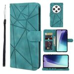 Per Samsung Galaxy A36 / A56 5G Custodia in pelle con linee geometriche Skin Feel (verde)