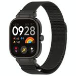 Per Redmi Watch 5 Cassa per orologio con struttura in metallo Cinturino per orologio in maglia di acciaio magnetico Milan integrato (nero)