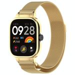 Per Redmi Watch 5 Cassa per orologio con struttura in metallo Cinturino per orologio in maglia di acciaio magnetico Milan integrato (oro)