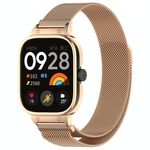 Per Redmi Watch 5 Cassa in metallo con cinturino in maglia di acciaio magnetico Milan integrato (oro rosa)
