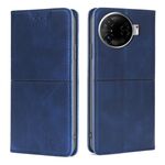 Per Tecno Camon 30 Pro 5G Custodia magnetica in pelle con texture di mucca (blu)