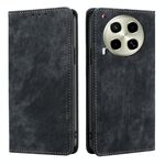 Per Tecno Camon 30 RFID Anti-furto Spazzola Magnetico Custodia in Pelle per Telefono (Nero)