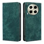 Per Tecno Camon 30 RFID Anti-furto Spazzola Magnetico Custodia in Pelle per Telefono (Verde)