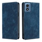 Per Motorola Moto G 5G 2024 Custodia per telefono in pelle magnetica antifurto RFID (blu)