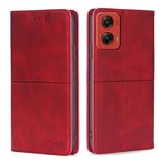 Per Motorola Moto G Stylus 5G 2024 Custodia magnetica in pelle con texture di mucca (rossa)