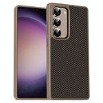 Per Samsung Galaxy S23 5G Pita Series TPU + PC Texture Phone Case (Oro)