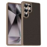Per Samsung Galaxy S25 Ultra 5G Pita Series TPU + PC Texture Custodia per telefono (oro)
