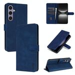 Per Samsung Galaxy S25+ 5G AZNS Custodia per telefono in pelle di vitello con texture a vibrazione (blu)