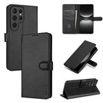 Per Samsung Galaxy S25 Ultra 5G AZNS Custodia per telefono in pelle di vitello con texture a vibrazione (nero)