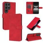 Per Samsung Galaxy S25 Ultra 5G AZNS Custodia per telefono in pelle con texture di vitello e pelle al tatto (rosso)