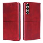 Per Sony Xperia 1 VI Custodia magnetica in pelle con texture mucca (rosso)
