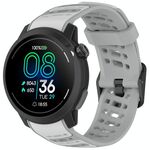 Per COROS PACE Pro S Shape Dual Color Quick Release Silicone Watch Band (grigio)
