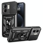 Per Infinix Smart 9 / Hot 50i Custodia per fotocamera scorrevole TPU+PC Custodia per telefono (nero)