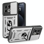 Per Tecno Spark 30 Pro 4G Custodia per fotocamera scorrevole in TPU+PC (argento)