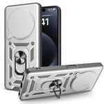 Per Tecno Spark 30 4G Custodia per fotocamera scorrevole in TPU+PC (argento)