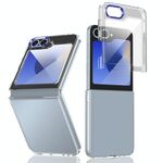 Per Samsung Galaxy Z Flip6 lce Folding Series Custodia per telefono PC trasparente integrata (blu reale)