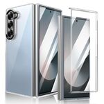 Per Samsung Galaxy Z Fold6 lce Folding Series Custodia per telefono PC trasparente integrata (nero)