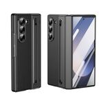 Per Samsung Galaxy Z Fold6 Custodia per telefono integrata in PC + PU con penna / scatola per penna (nero)