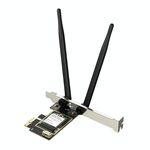 EDUP EP-9617ES 900Mbps WiFi 6 Bluetooth 5.4 Dual-Band 2.4G / 5G PCI-E Adattatore WiFi wireless (nero)