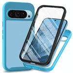 Per Google Pixel 9 Pro XL Starry Sky Solid Color Series Custodia per telefono in PC + TPU con pellicola in PET (blu cielo)