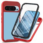 Per Google Pixel 9 Pro XL Starry Sky Solid Color Series Custodia per telefono in PC + TPU con pellicola in PET (rosso)