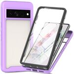 Per Google Pixel 8 Pro Starry Sky Solid Color Series Custodia per telefono in PC + TPU con pellicola in PET (viola)