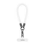 DUX DUICS Stoyobe PL-II Universal Silicone Phone Wrist Strap Anti-smarrimento Lanyard (Bianco Luminoso)