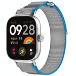 Per Redmi Watch 5 / Watch 5 eSIM Cinturino in nylon intrecciato con chiusura a strappo (blu + grigio)
