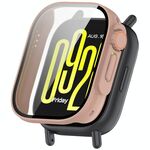Per Redmi Watch 5 Lite Pellicola temperata Custodia protettiva per orologio PC integrato Seconda variante Custodia (rosa ciliegia)