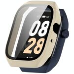 Per Mibro Watch T2 Pellicola temperata Custodia protettiva per orologio PC integrata Seconda variante Custodia (bianco avorio)