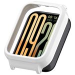 Per Xiaomi Smart Band 9 Pro Custodia protettiva per orologio con copertura parziale in PC cavo (bianca)
