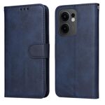 Per OPPO Reno13 F 4G / 5G Custodia per telefono in pelle con texture di vitello classica (blu)