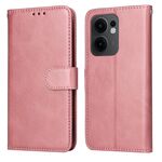 Per OPPO Reno13 F 4G / 5G Custodia per telefono in pelle con texture di vitello classica (oro rosa)