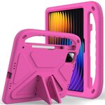 Per Xiaomi Pad 7 / 7 Pro Custodia per tablet antiurto in EVA con supporto (rosso rosa)