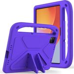 Per Infinix Xpad 11 2024 Custodia per tablet antiurto in EVA con supporto (viola)