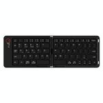 B023 Due pieghevoli portatili mini tastiera wireless Bluetooth telefono cellulare laptop notebook tastiera da ufficio (nero)