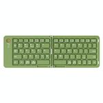 B023 Due pieghevoli portatili mini tastiera wireless Bluetooth telefono cellulare laptop notebook tastiera da ufficio (verde)