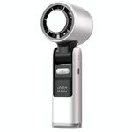Ventilatore portatile ad alta velocità da 100 marce Mini ventilatore portatile pieghevole ricaricabile USB Turbo piccolo con raffreddamento (bianco)