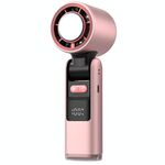 Ventilatore portatile ad alta velocità da 100 marce Mini ventilatore portatile pieghevole ricaricabile USB Turbo piccolo con raffreddamento (rosa)