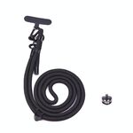 BRDRC Sport Camera Lanyard con vite da 1/4 di pollice Anti-Lost Crossbody Rope Accessorio (Nero)