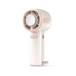 Ventilatore di raffreddamento a semiconduttore con display digitale ad alta velocità a 3 velocità, piccolo ventilatore portatile USB (bianco)