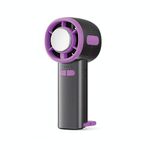 Ventilatore di raffreddamento a semiconduttore con display digitale ad alta velocità a 3 velocità, piccolo ventilatore portatile USB (grigio)