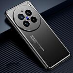 Per vivo X200 Pro Custodia per telefono in metallo satinato (nero)