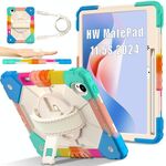 Per Huawei MatePad 11.5 S Contrast Color Robot Custodia in silicone ibrida per PC tablet (blu colorato)